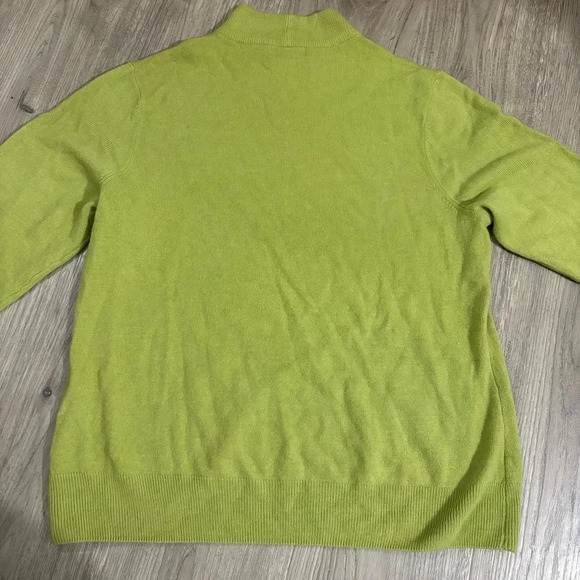 Appleseeds Cozy Green Pullover Mock Neck Sweater Size 0X - Picture 11 of 12